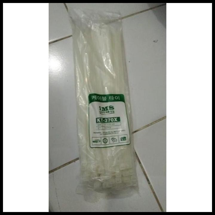 

BEST DEAL KABEL TIS TIES TALI SEROT 7.5 MM X 37 CM PUTIH 100 PCS !!!!!!
