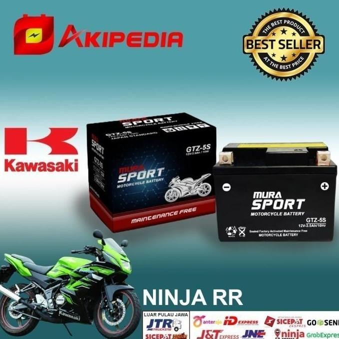 AKI MOTOR NINJA RR GTZ5S - ACCU KERING MURAH BERKUALITAS