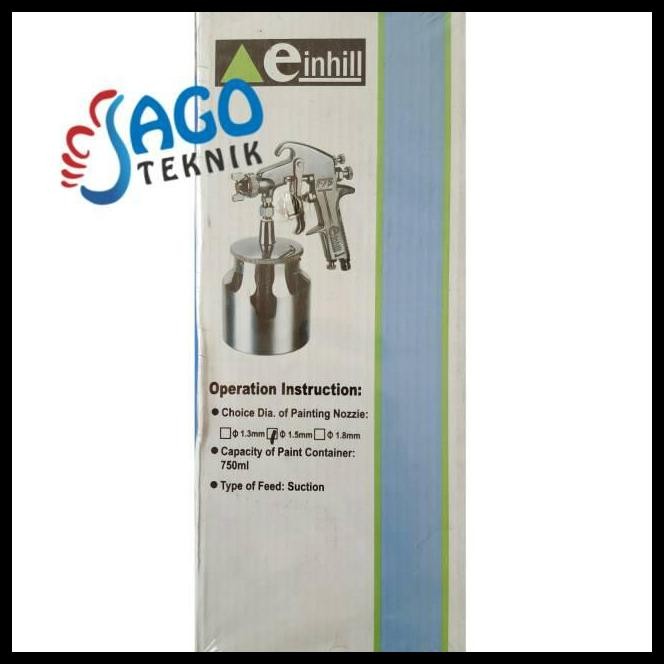 HOT DEAL SPRAY GUN F75S (BIRU METALIC) EINHILL 
