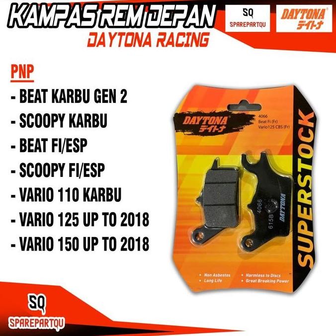 Kampas Rem Belakang Beat / Scoopy FI ESP / Spacy FI - Daytona Superstock 4066 Ori