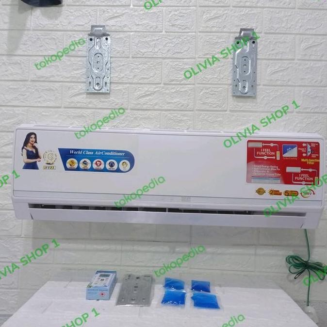 Kipas Angin AC, kipas model ac ukuran 2 pk Free remote, gell pendingin murah