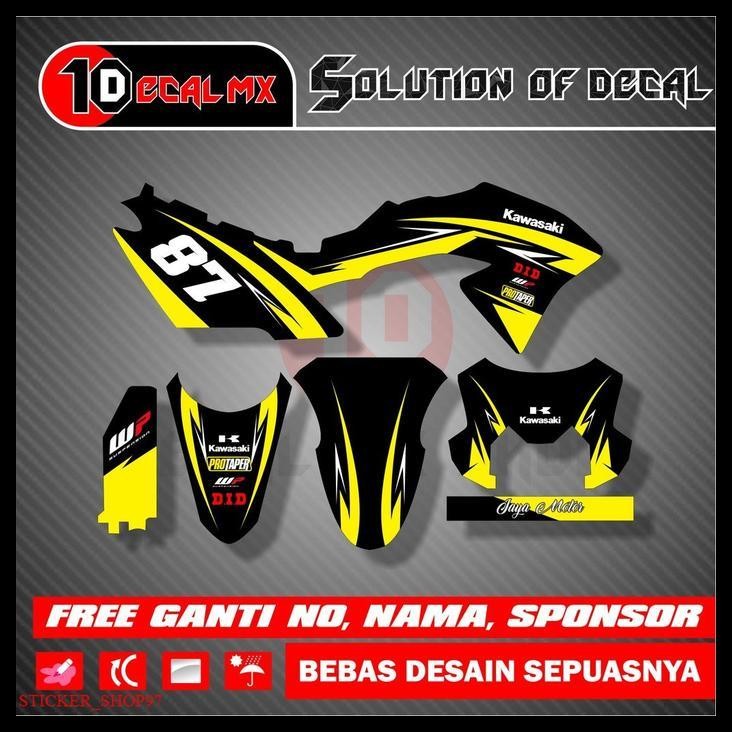 HOT DEAL PREMIUM DECAL STIKER KLX BF KUNING FULL BODY / DECAL 