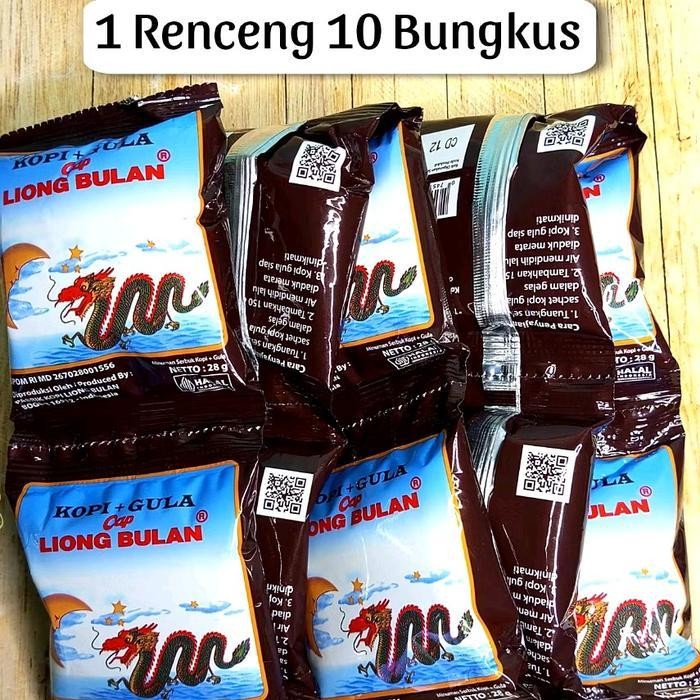 

- 20 Sachet - Kopi+Gula Cap Liong Bulan 28Gr Coffee