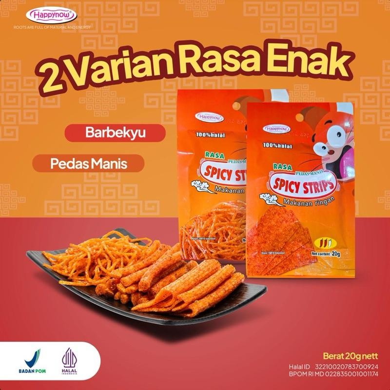 

LM Happy Now Snack Spicy Halal Dan BPOM 20gr 3pc & 10pc