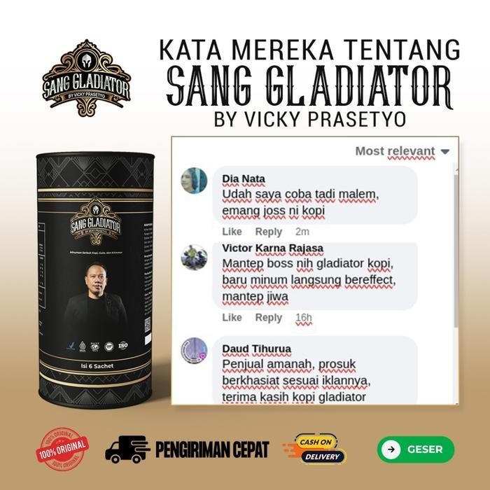 

Kopi Sang Gladiator Original 1 Pack Isi 6 Sachet