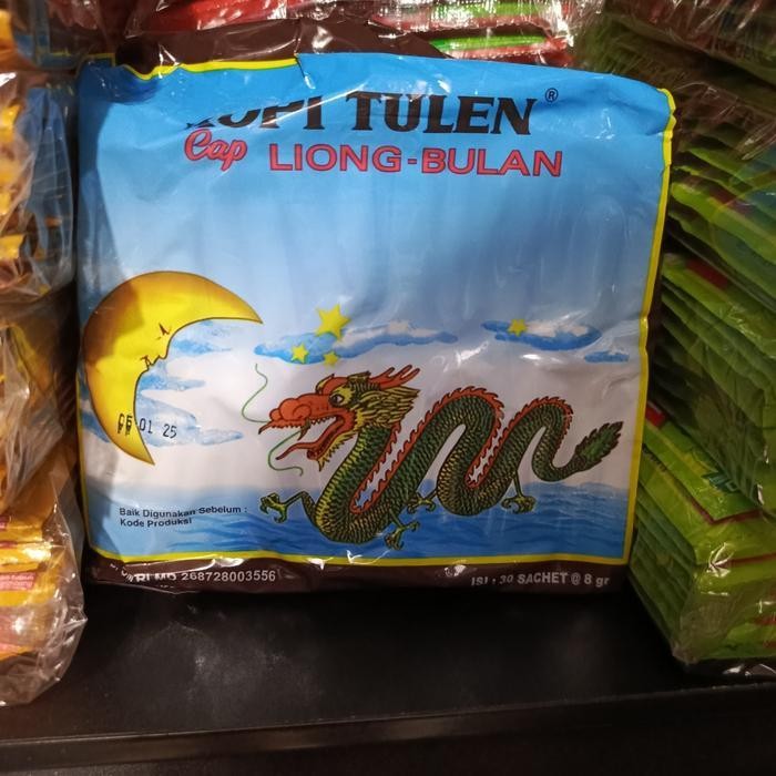 

Kopi Liong Bulan Kopi Bubuk Tanpa Gula Isi 30 Sachet @8Gr