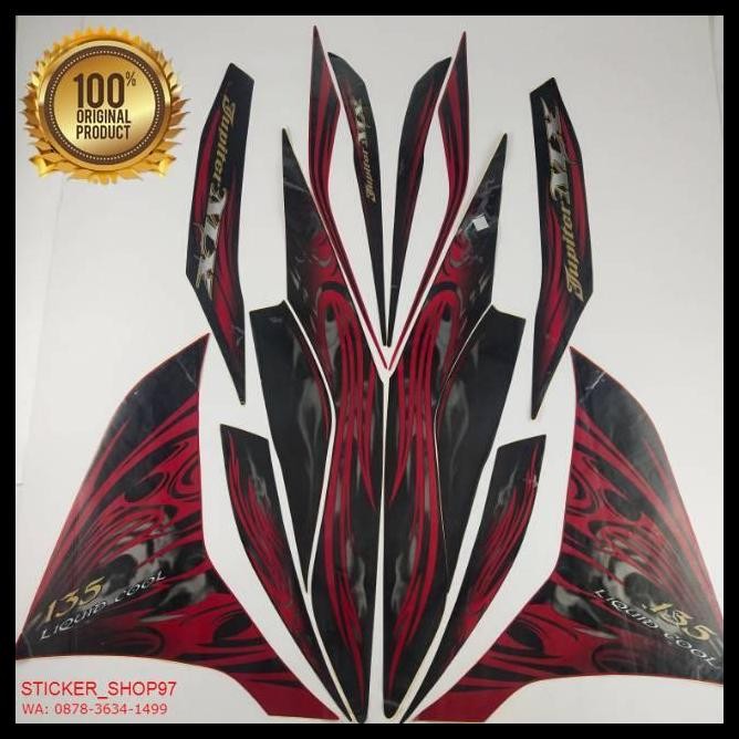 TERMURAH (ORI)  STRIPING YAMAHA JUPITER MX NEW 135 2011 MERAH KUALITAS ORIGINAL 