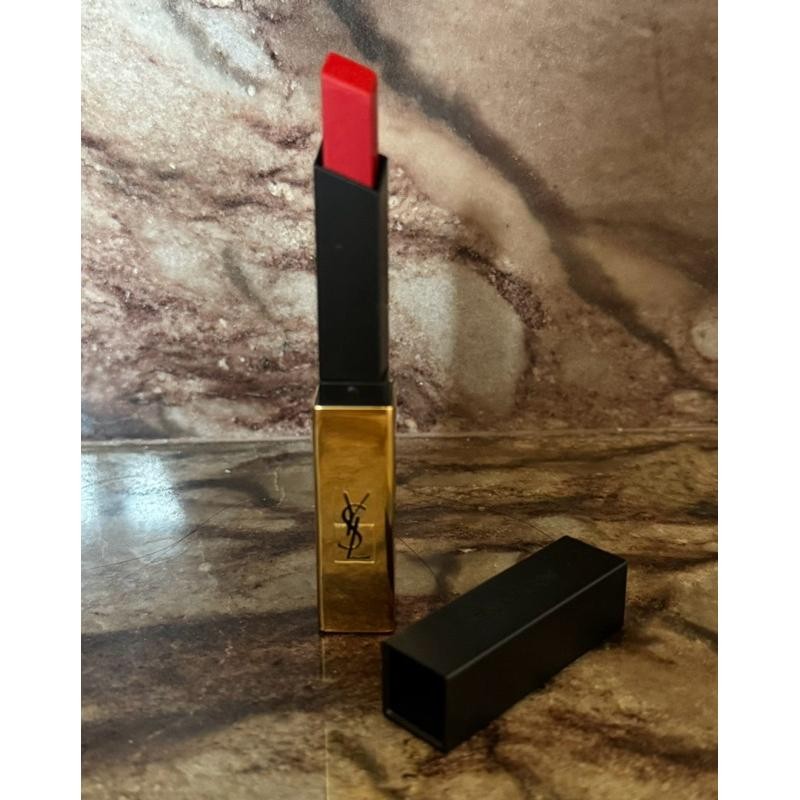 Preloved Yves Saint Laurent Rouge Pur Couture The Slim Matte Lipstick Lipstik 21 Rouge Paradoxe Terb