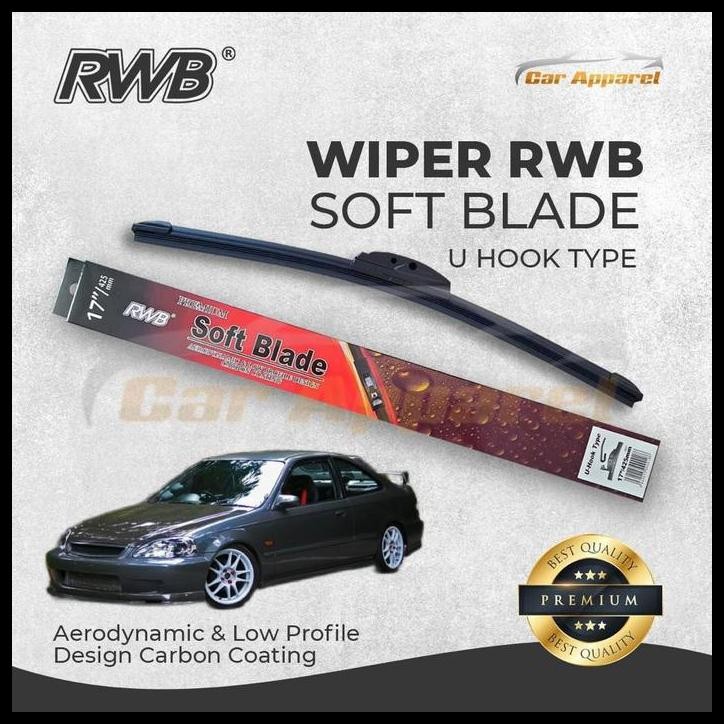 TERMURAH WIPER RWB SOFT CIVIC FERIO SIR 1996-2000 / WINDSHIELD CIVIC FERIO SOFT 