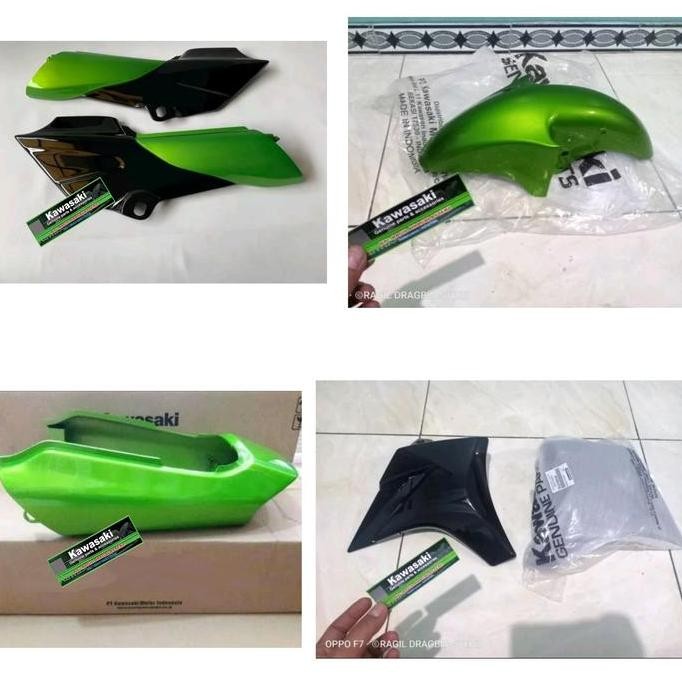 full body ninja R ninja ss hijau metalik polos orinal Kawasaki