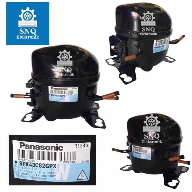 TERLARIS - Kompresor kulkas ORI panasonic SFK43C82GPX - Compresor kulkas 1/6 PK untuk kulkas 2 pintu
