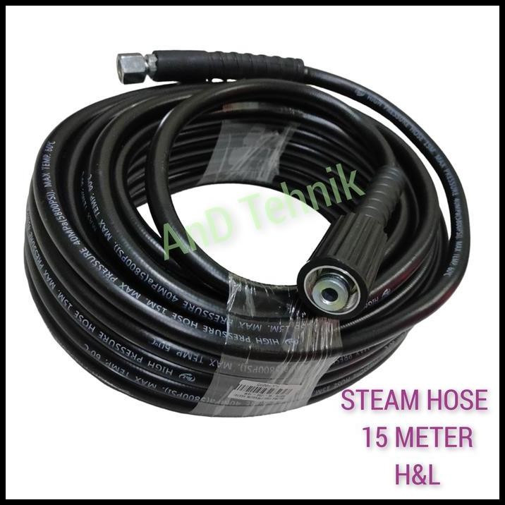 H&L Selang Steam Jet Cleaner 15 Meter / Mesin Steam Cuci Mobil Motor