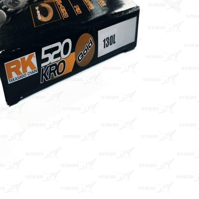 Rantai RK Takasago Chain 520 KRO O-Ring 130L - Gold