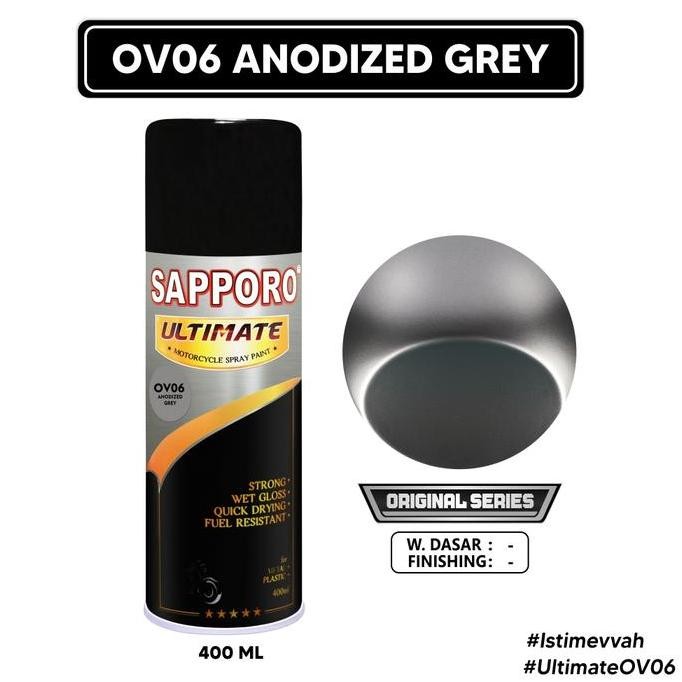 Sapporo Ultimate Ov06 Anodized Grey 400 Ml