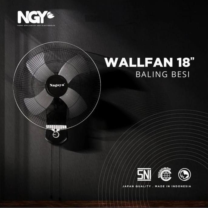 TERBARU - Kipas Angin Dinding Gantung Besi 18 inc / Nagoya Tornado Wall Fan 18in