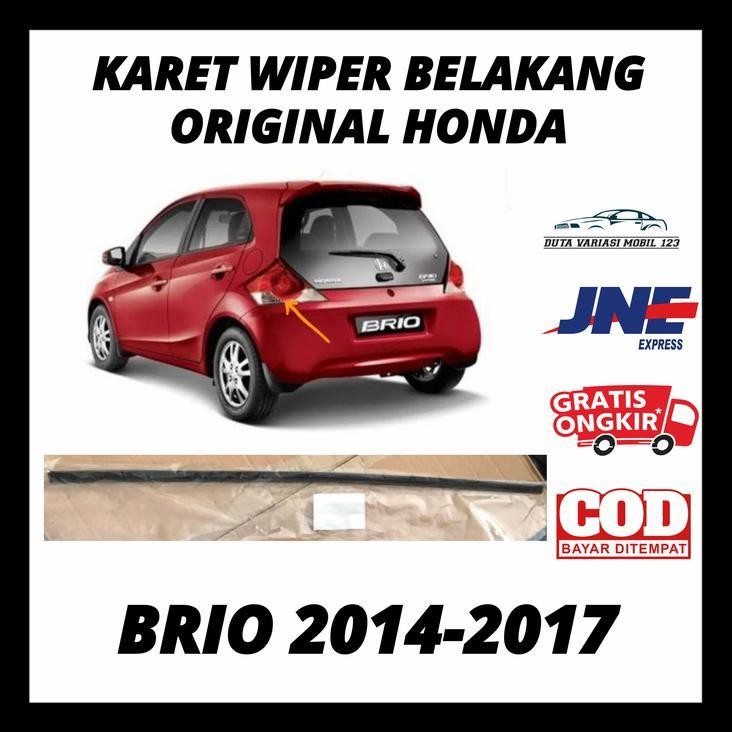TERBARU KARET WIPER BELAKANG BRIO 2014 2015 2016 2017 ORIGINAL HONDA 