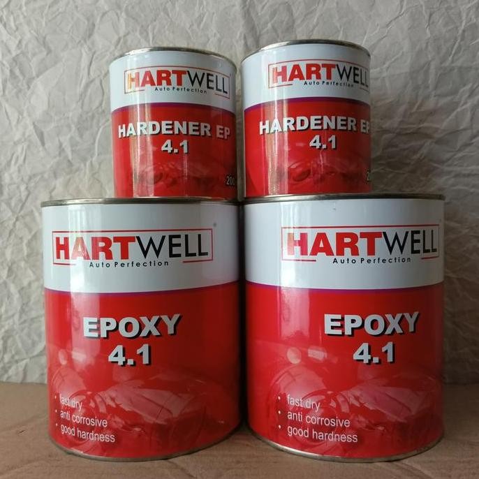 Epoxy Hartwell 4:1 Black - 1L set / Cat Dasar Hartwell HItam / Epoxy