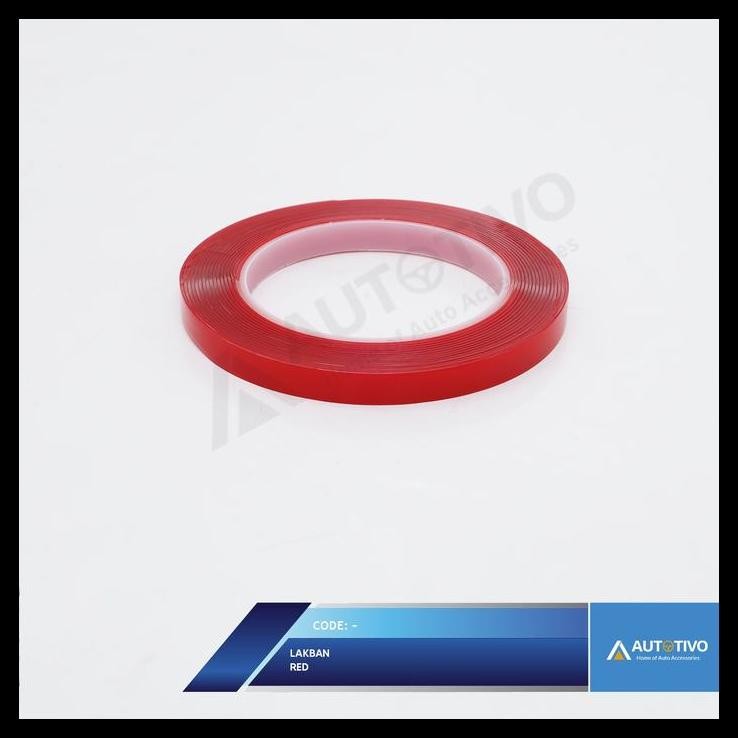 

TERBARU DOUBLE TAPE RED CLEAR 10MM !!!!!