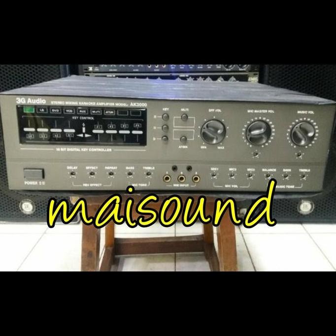 AMPLI 3G AUDIO AK 3000 AMPLIFIER 3G AUDIO AK3000 ORIGINAL KARAOKE hight Quality