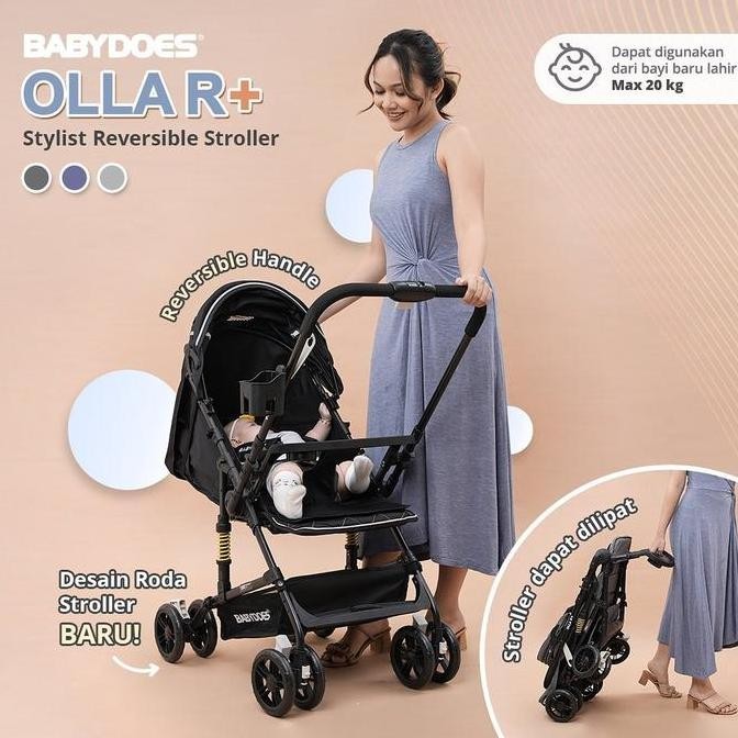Stroller Babydoes Hola R Reversible Handle / Stroller Hadap Ibu