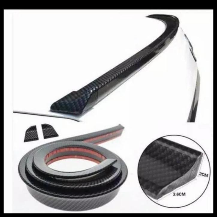 TERMURAH MINI DUCK TAIL LIPS SPOILER BAGASI BELAKANG HONDA MOBILIO CARBON 