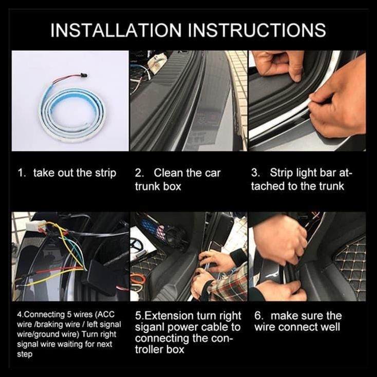 HOT DEAL LAMPU BAGASI MOBIL STRIP LED 4 WARNA CHEVROLET SPIN 