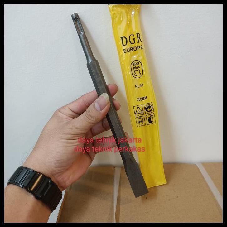 TERMURAH DGR MATA BOBOK SDS PLUS FLAT 14X250MM / FLAT CHISEL SDS PLUS DGR 