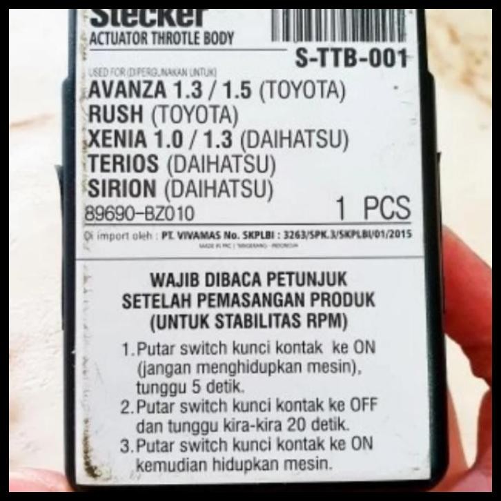 TERMURAH SENSOR ISC RPM LANGSAM AVANZA XENIA 2004-2015 TERIOS RUSH 2007-2017 