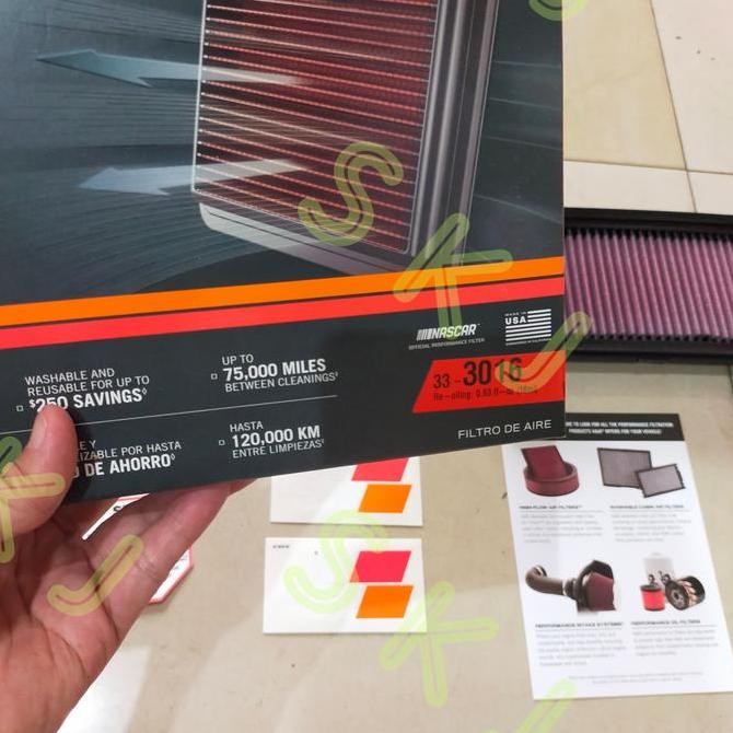 TOYOTA AVANZA FILTER UDARA K&N KODE 33-3016