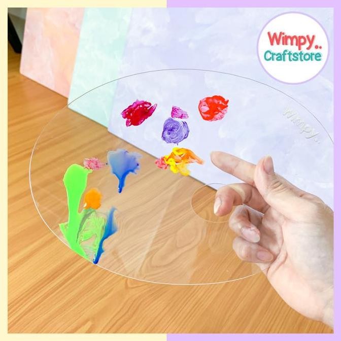 

Palette Cat Transparant Palet Lukis Cat Akrilik Minyak Cat Air Kanvas