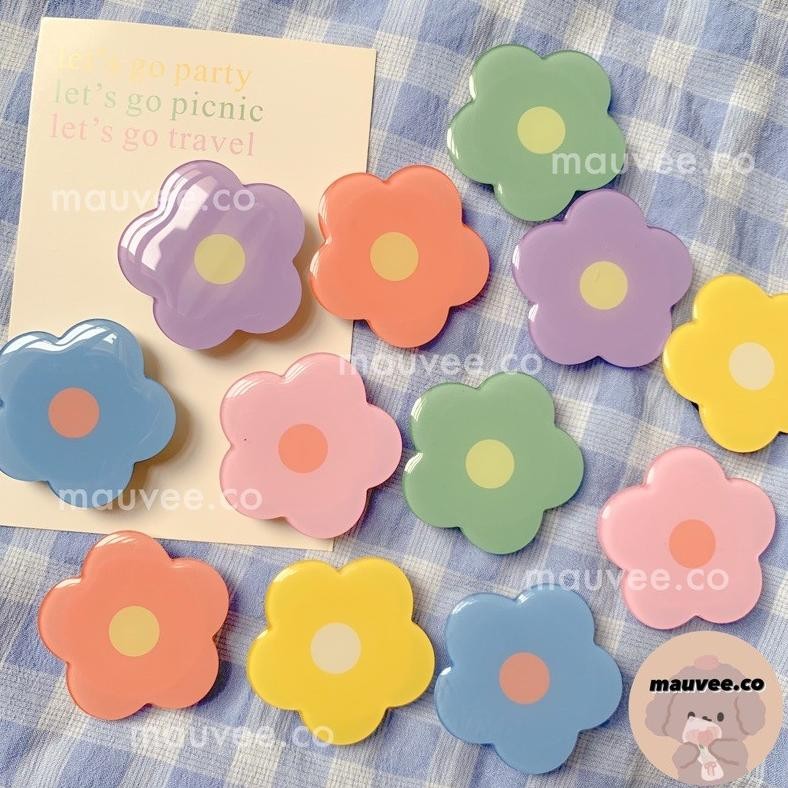 POPSOCKET FLOWER BUNGA ACRYLIC KOREA LUCU / PHONE GRID POP SOKET CHARACTER AKRILIK KOREAN KARAKTER D
