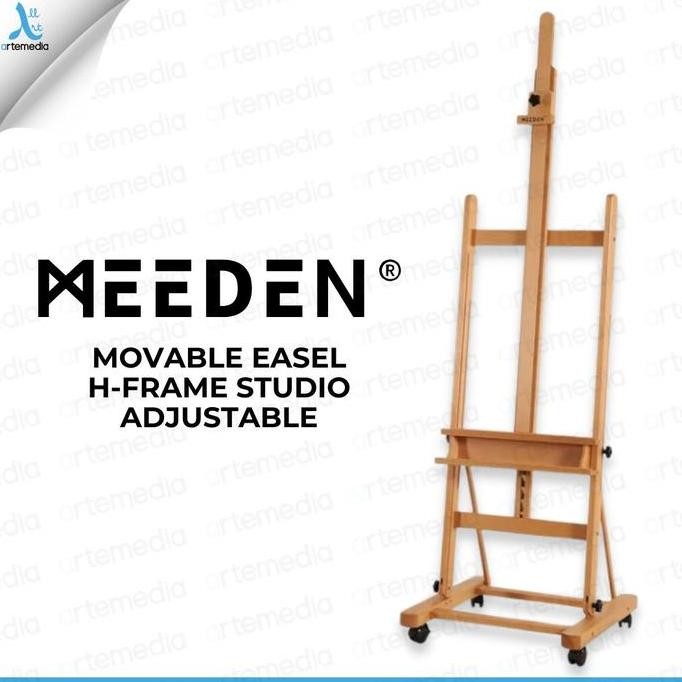 

Meeden Movable Easel H-Frame Studio Adjustable Solid Wood Stand Lukis
