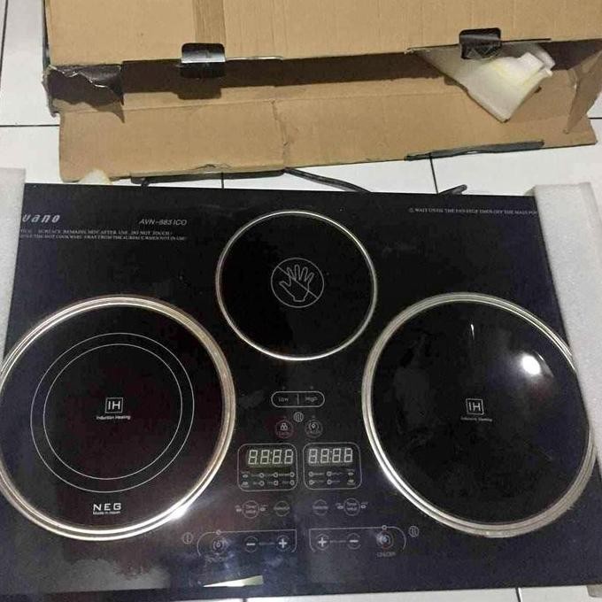 KOMPOR LISTRIK / INDUKSI TANAM 3 TUNGKU ALVANO High Quality