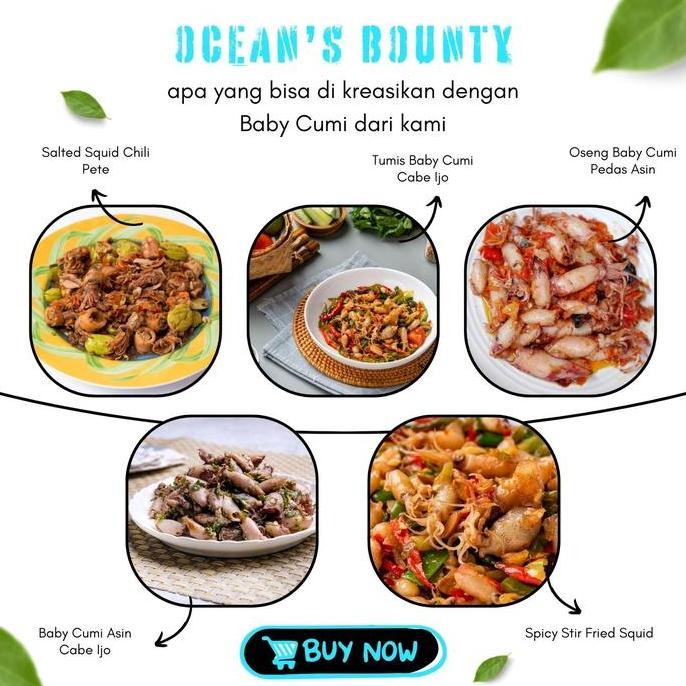 

Baby Cumi Kering Asin Seafood Bayi Ikan Laut Segar 1kg Premium