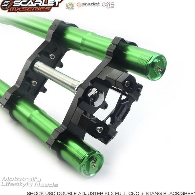 Upsidedown USD Upside Down Shock Depan KLX CROSS Trail SCARLET cnc