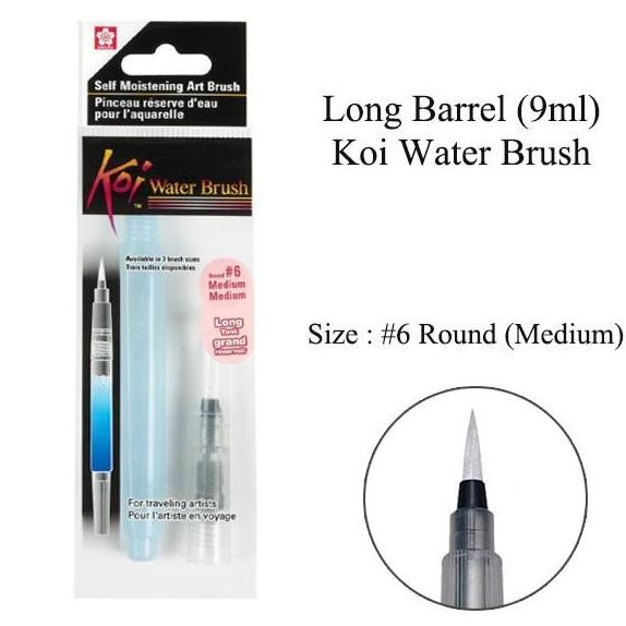 

Sakura Koi Water Brush Long Barrel - Medium (Kuas Lukis)