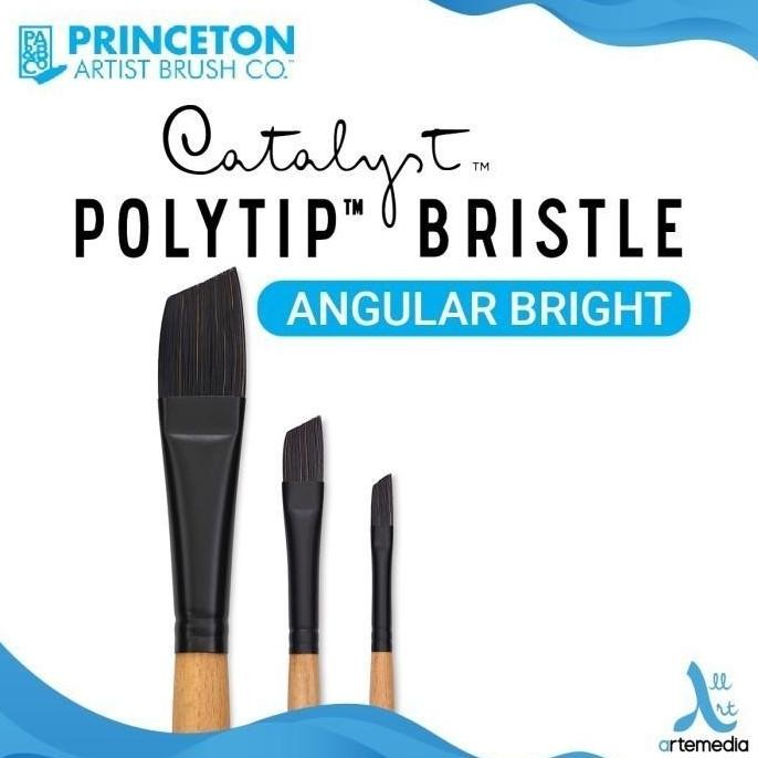 

Princeton Catalyst Polytip Bristle Angluar Synthetic Brush Kuas Lukis