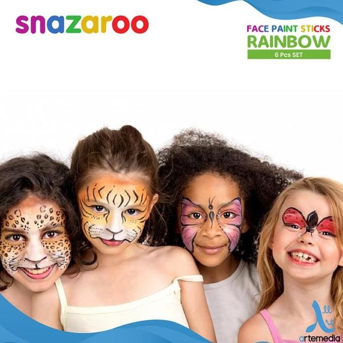 

Snazaroo Face Body Paint Stick Set - Cat Muka Badan Aman Untuk Anak & Dewasa