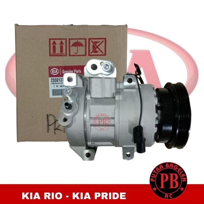 COMPRESOR KOMPRESOR AC MOBIL KIA RIO KIA PRIDE ORIGINAL DAN TERPERCAYA