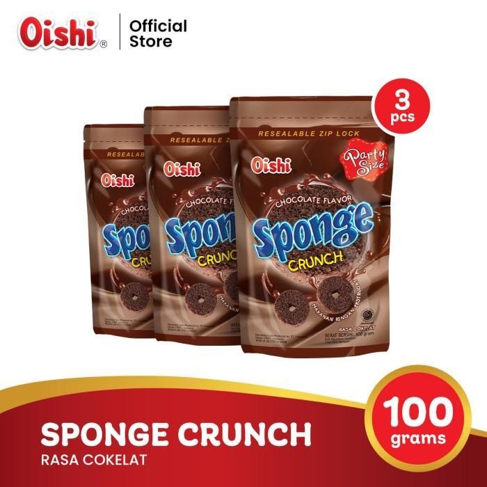 

Sponge Crunch Rasa Coklat - Multipack 3 Pcs