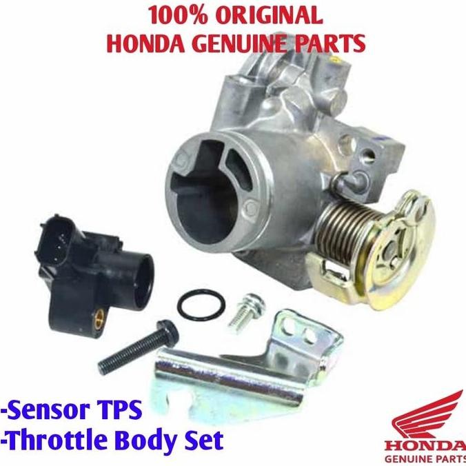 SENSOR TPS + THROTTLE BODY SET BEAT SPACY FI ESP ORI AHM 16410K46N01 ORIGINAL DAN TERPERCAYA