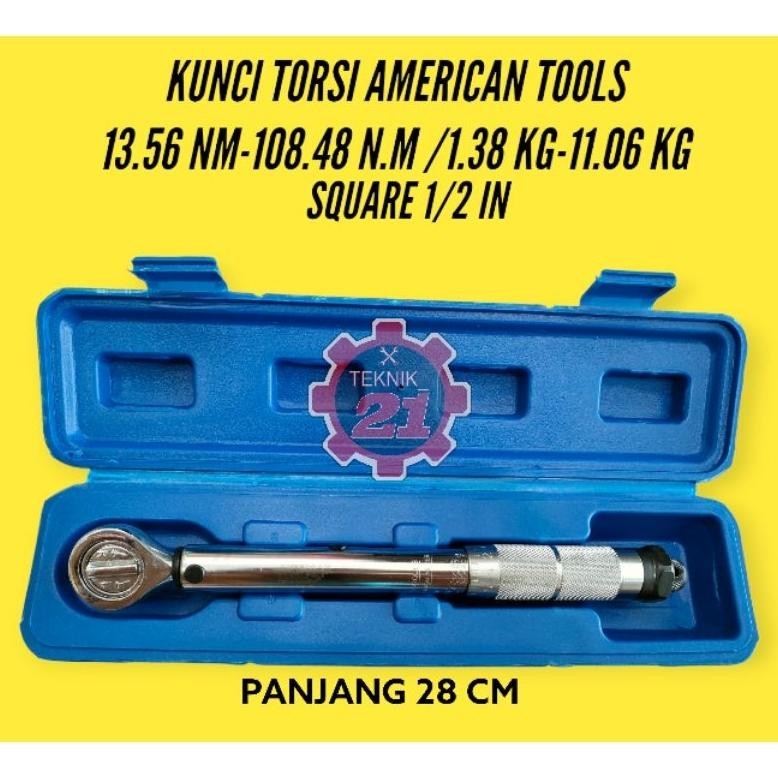 KUNCI MOMEN KUNCI TORSI AMERICAN 1/2 IN KUNCI MOMEN AMERICAN TOOL