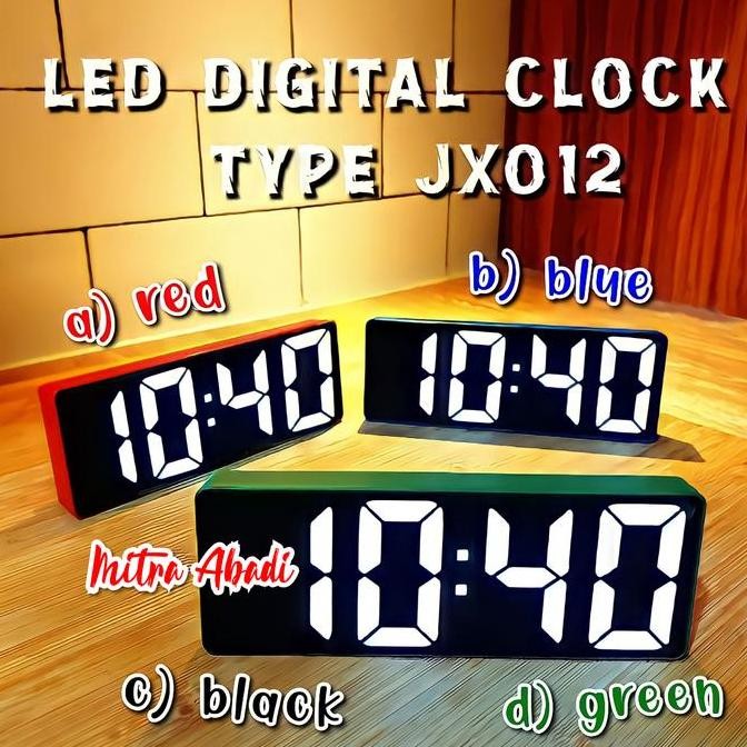 

Jam Meja LED Digital / Digital LED Clock Tipe JX012 STYLISH TL