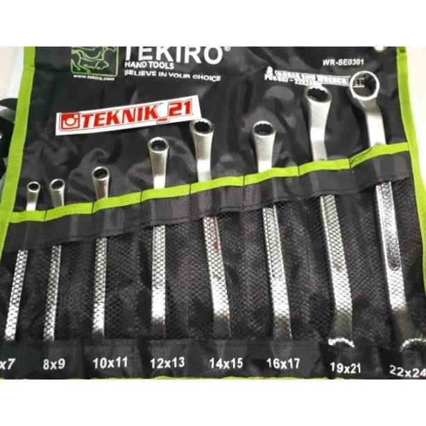 KUNCI RING TEKIRO 08 PCS/KUNCI DOBEL RING TEKIRO /TOOLS SET TEKIRO