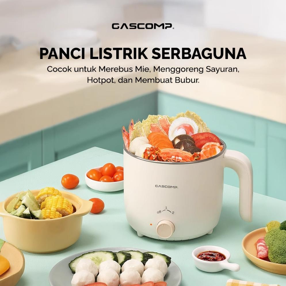 Tg-342 Gascomp Panci Listrik Serbaguna Ekep-02 | Cocok Anak Kos, Mpasi Traveling, Dapur Kecil, Low W