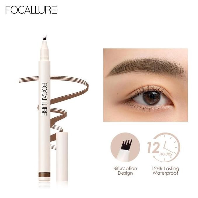 

FOCALLURE Eyebrow Pencil 3 Forks Pensil Alis Waterproof Tahan Lama Makeup