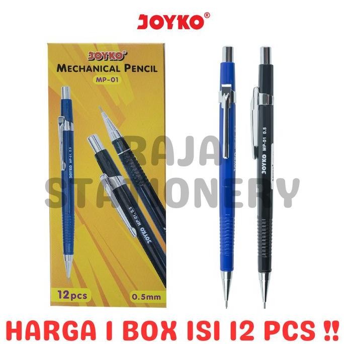 

Joyko Mechanical Pencil 0.5mm Pensil Mekanik Box MP-01 Isi 12 Pcs
