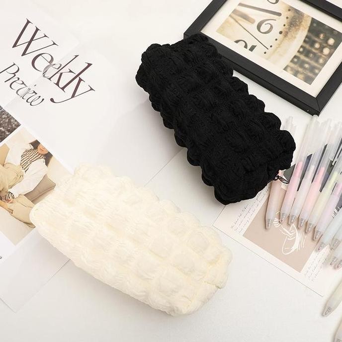 

PUFF Tepak Tempat Pensil Aesthetic Korea Minimalis - Pencil Case Kuliah Sekolah