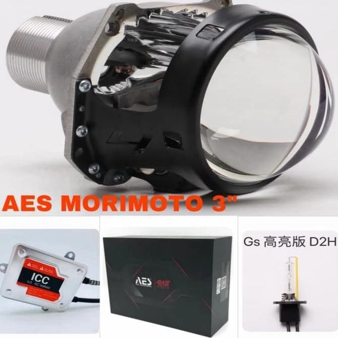 PROJECTOR AES 55W MORIMOTO BLUELENS 3 INCHI MOBIL I PROJIE HID MOBIL