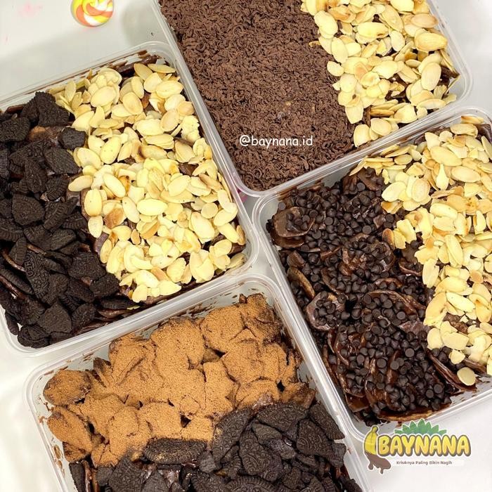 

Rkm Baynana Keripik Pisang Coklat Lumer Topping Mix 250Gr Dan 500Gr